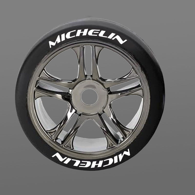 Michelin Tire Stickers 8th Scale RC