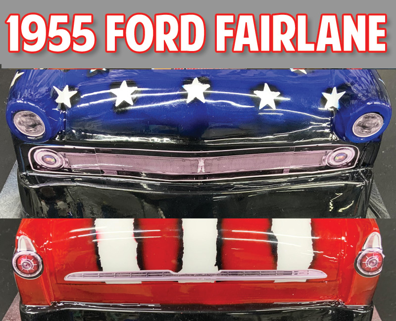 55 ford fairlane grill decals