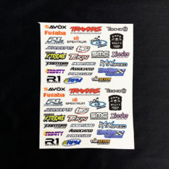 RC oval sponsor decals