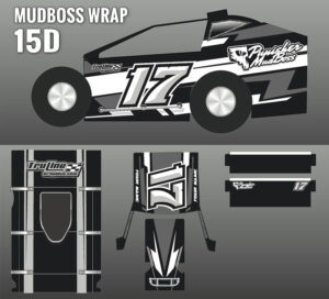 Custom Design Mudboss Wrap 15D