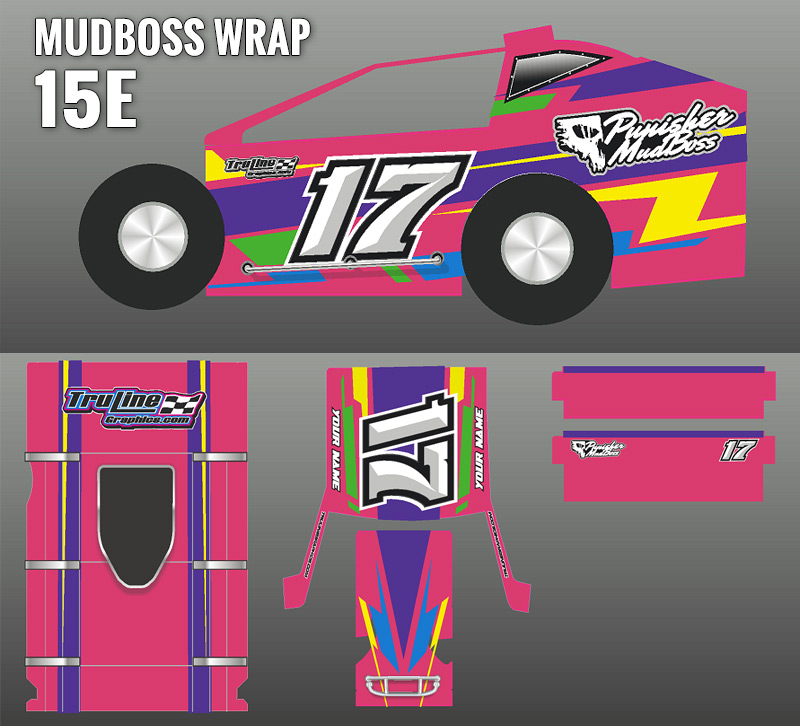 Custom Design Mudboss Wrap 15E