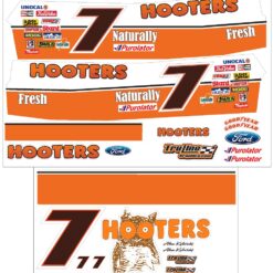 KULWICKI HOOTERS 7 NASCAR HALF WRAP KIT