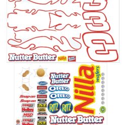3 Earnhardt Nutter Butter RC Racecar Decal Set