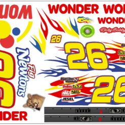 Wonder Bread nascar RC decal sheet #26 Ricky Bobby