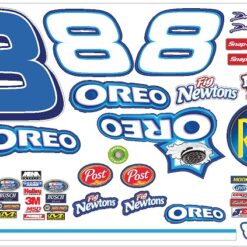 8 NASCAR EARNHARDT OREOS RITZ CRACKER DECAL SHEET RC