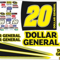 20 NASCAR DOLLAR GENERAL RC DECAL SHEET