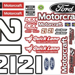 Josh Berry Wood Bros RC Red motorcraft decal sheet