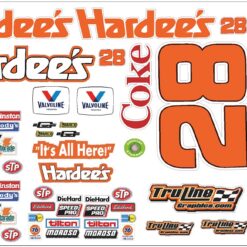 HARDEES NASCAR CALE YARBOROUGH RC DECAL SHEETS