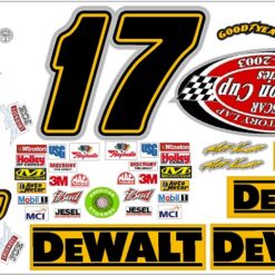 kenseth 17 dewalt 2003 rc decal set