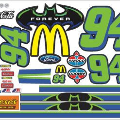McDonalds Batman Forever Bill Elliott RC Decals