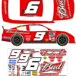 9 budweiser kasey kahne RC decal sticker sheet mopar