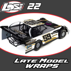 custom losi 22 late model rc wrap kit