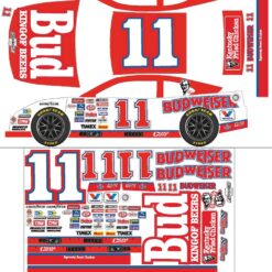 11 BUDWEISER WALTRIP MONTE LOSI NASCAR RC DECALS