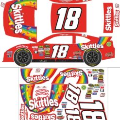 SKITTLES RC NASCAR DECAL SHEET KYLE BUSH