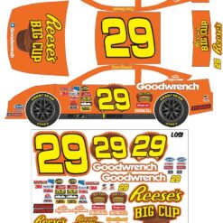 29 NASCAR HARVICK REESES BIG CUP RC DECAL STICKER SHEET