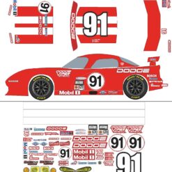 proline losi dodge viper onroad 91 sticker sheet rc